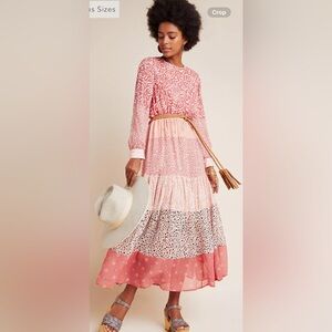 NWT Anthropologie size L Jodie maxi dress